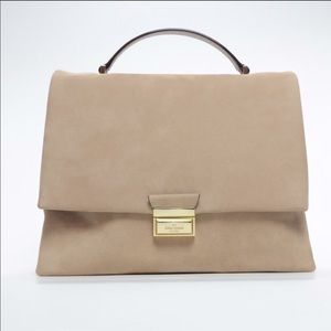 Kate Spade suede Lafayette trudie satchel LIKE NEW